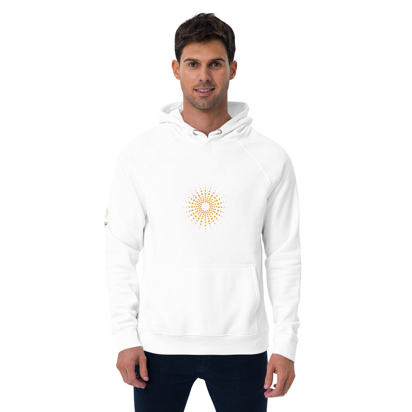 Unisex eco raglan hoodie (Sunshine)
